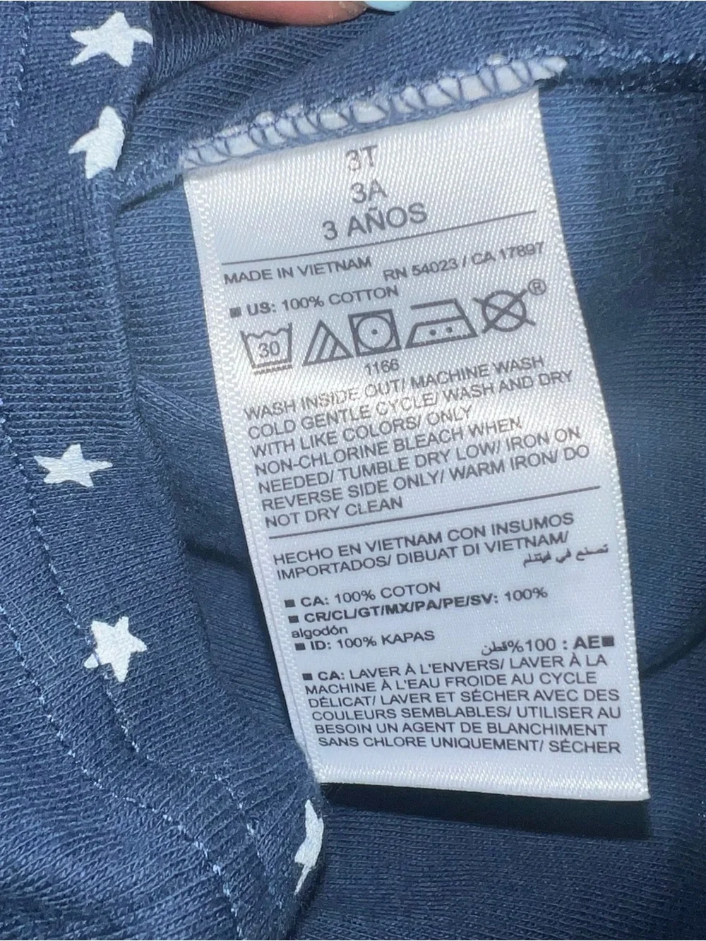 Old Navy Navy & White Star Short-Sleeve Pajama Set